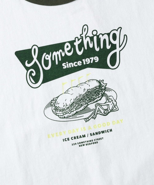 SOMETHING(サムシング)の「【SOMETHING】ヴィンテージリンガーTシャツ(Tシャツ/カットソー・レディース・グリーン・M/L)」の6枚目の写真