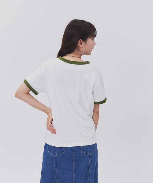 SOMETHING(サムシング)の「【SOMETHING】ヴィンテージリンガーTシャツ(Tシャツ/カットソー・レディース・グリーン・M/L)」の7枚目の写真