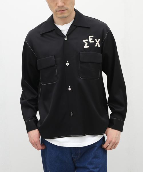 WESTOVERALLS（ウエストオーバーオールズ）の「【WESTOVERALLS / ウェストオーバーオールズ】SEX SHIRT（シャツ/ブラウス・メンズ・ホワイト/ブラック・MEDIUM）」の14枚目の写真