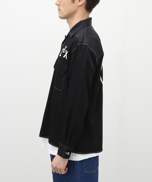 WESTOVERALLS（ウエストオーバーオールズ）の「【WESTOVERALLS / ウェストオーバーオールズ】SEX SHIRT（シャツ/ブラウス・メンズ・ホワイト/ブラック・MEDIUM）」の5枚目の写真