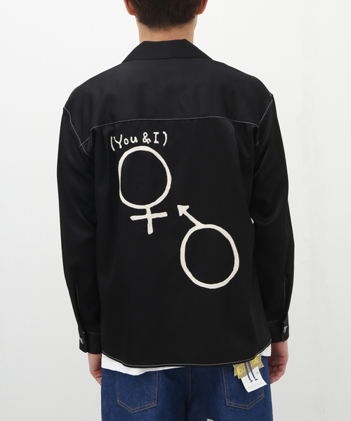 WESTOVERALLS（ウエストオーバーオールズ）の「【WESTOVERALLS / ウェストオーバーオールズ】SEX SHIRT（シャツ/ブラウス・メンズ・ホワイト/ブラック・MEDIUM）」の8枚目の写真