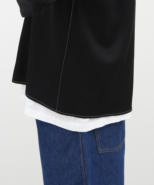 WESTOVERALLS（ウエストオーバーオールズ）の「【WESTOVERALLS / ウェストオーバーオールズ】SEX SHIRT（シャツ/ブラウス・メンズ・ホワイト/ブラック・MEDIUM）」の13枚目の写真