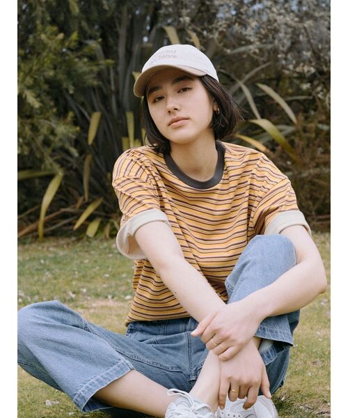 Ungrid（アングリッド）の「エンブロイダリーバイカラーキャップ（キャップ・レディース・ブラック/ベージュ/レッド・FREE）」の12枚目の写真