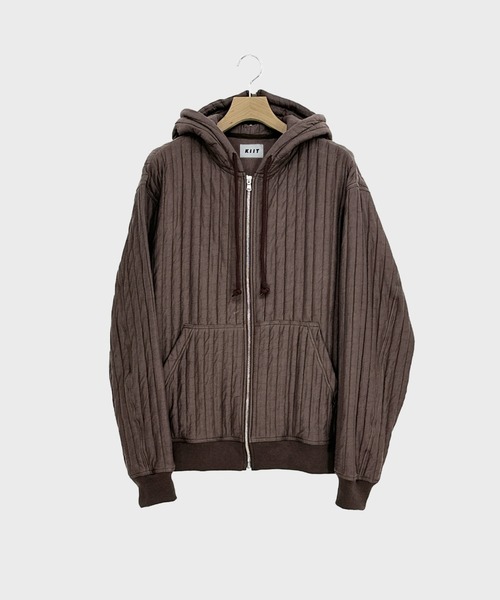 KIIT（キート）の「KIIT FULL ZIP HOODIE (KIP-T94-001)（パーカー・メンズ・ホワイト/アッシュグレー/ブラウン・2/1/3）」の3枚目の写真