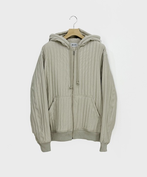 KIIT（キート）の「KIIT FULL ZIP HOODIE (KIP-T94-001)（パーカー・メンズ・ホワイト/アッシュグレー/ブラウン・2/1/3）」の2枚目の写真