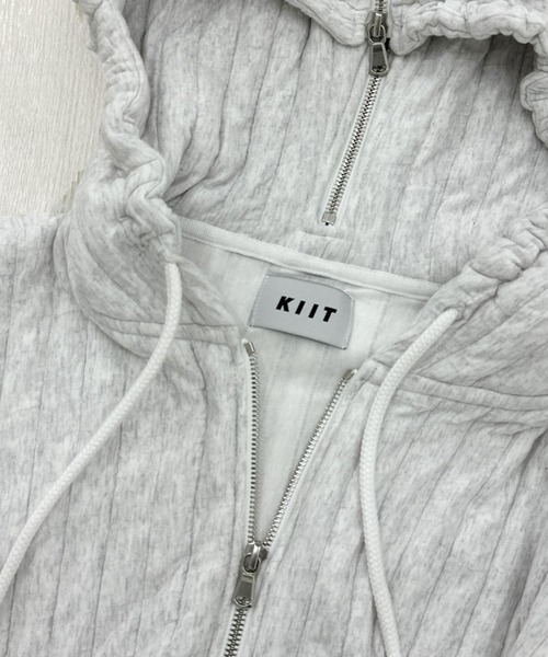 KIIT（キート）の「KIIT FULL ZIP HOODIE (KIP-T94-001)（パーカー・メンズ・ホワイト/アッシュグレー/ブラウン・2/1/3）」の4枚目の写真