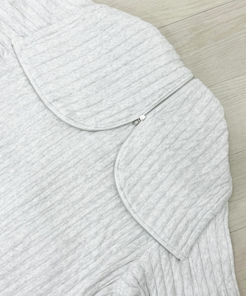 KIIT（キート）の「KIIT FULL ZIP HOODIE (KIP-T94-001)（パーカー・メンズ・ホワイト/アッシュグレー/ブラウン・2/1/3）」の5枚目の写真