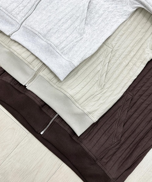 KIIT（キート）の「KIIT FULL ZIP HOODIE (KIP-T94-001)（パーカー・メンズ・ホワイト/アッシュグレー/ブラウン・2/1/3）」の8枚目の写真