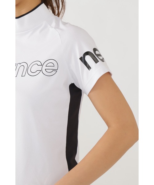New Balance Golf（ニューバランスゴルフ）の「【new balance golf】シングルジャージー 半袖 モックネック プルオーバー (WOMENS SPORT)（Tシャツ/カットソー・レディース・ブラック/ホワイト/イエロー系その他・MEDIUM/LARGE/SMALL）」の9枚目の写真