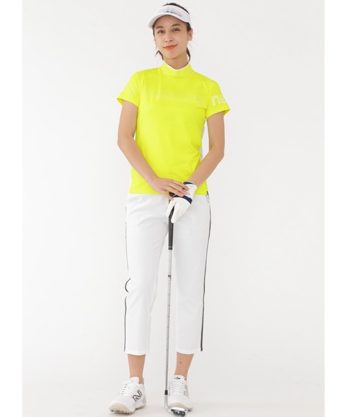 New Balance Golf（ニューバランスゴルフ）の「【new balance golf】シングルジャージー 半袖 モックネック プルオーバー (WOMENS SPORT)（Tシャツ/カットソー・レディース・ブラック/ホワイト/イエロー系その他・MEDIUM/LARGE/SMALL）」の13枚目の写真