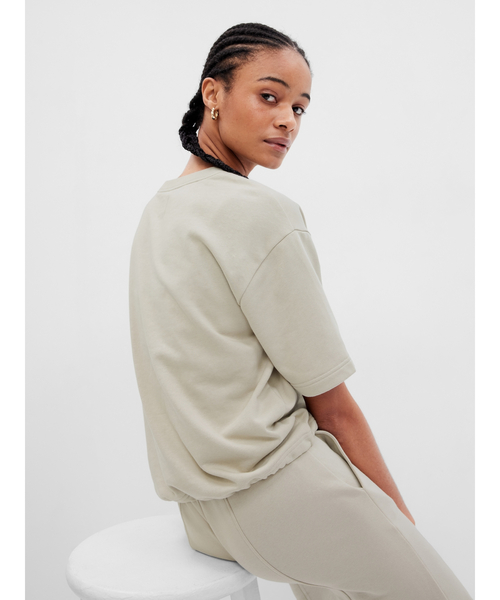 GAP♡ヴィンテージソフト♡ミニGAPロゴ♡スウェット♡トレーナー♡ベージュ♡L セール】ヴィンテージソフト GAPロゴ スウェット・トレーナー