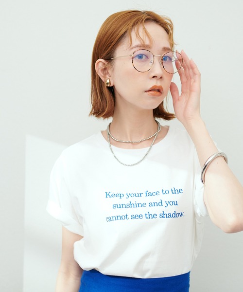 natural couture(ナチュラルクチュール)の「ブルーライトカット細フレームグラス(その他小物・レディース・ブラウン・FREE)」の8枚目の写真