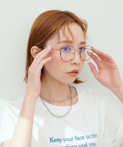 natural couture(ナチュラルクチュール)の「ブルーライトカット細フレームグラス(その他小物・レディース・ブラウン・FREE)」の10枚目の写真