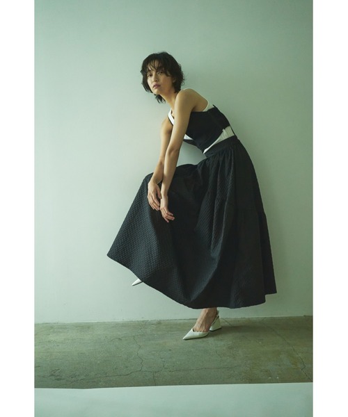 Abor(アボア)の「【Abor】ジャガードギャザースカート(スカート・レディース・ブラック・FREE)」の20枚目の写真