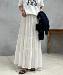 un dix cors | 楊柳ティアードロングスカート(スカート)