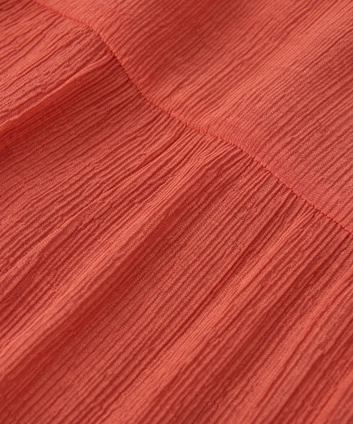 un dix cors(アンディコール)の「楊柳ティアードロングスカート(スカート・レディース・レッド/オフホワイト/ブラック・FREE)」の20枚目の写真