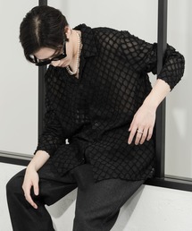 Adoon plain | 【Adoon plain】レースシアーシャツ(シャツ/ブラウス)