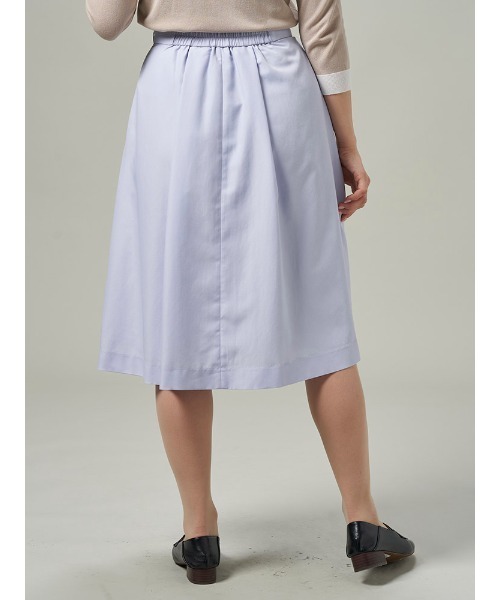 Perfect Suit FActory（パーフェクトスーツファクトリー）の「美単タックフレアスカート　ネイビー/グレー/ベージュ（スカート・レディース・ベージュ/ライトグレー/ネイビー・L/M/S）」の19枚目の写真