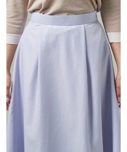 Perfect Suit FActory（パーフェクトスーツファクトリー）の「美単タックフレアスカート　ネイビー/グレー/ベージュ（スカート・レディース・ベージュ/ライトグレー/ネイビー・L/M/S）」の21枚目の写真