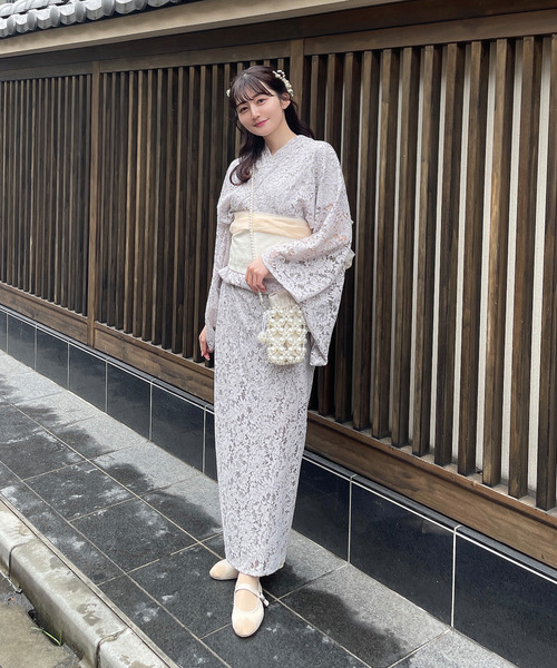 【週末限定セール中】Dita ディータ ジャガード / レース浴衣 3点セット Dita（ディータ）の「ジャガード/レース浴衣 3点セット（浴衣,帯