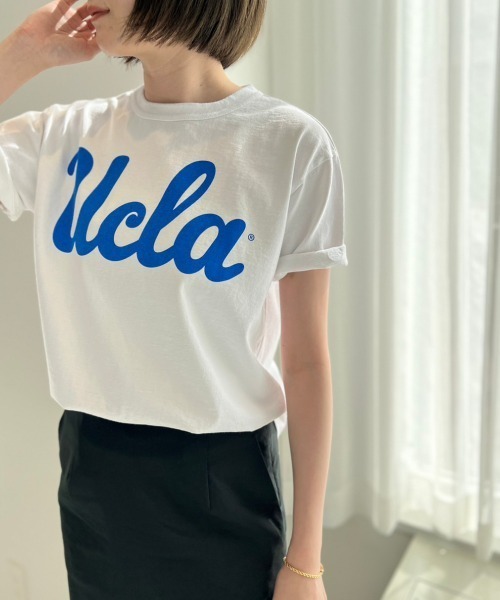 Champion(チャンピオン)の「Champion / UCLA Tシャツ(Tシャツ/カットソー・レディース・ブルー/ホワイト・フリー)」の2枚目の写真