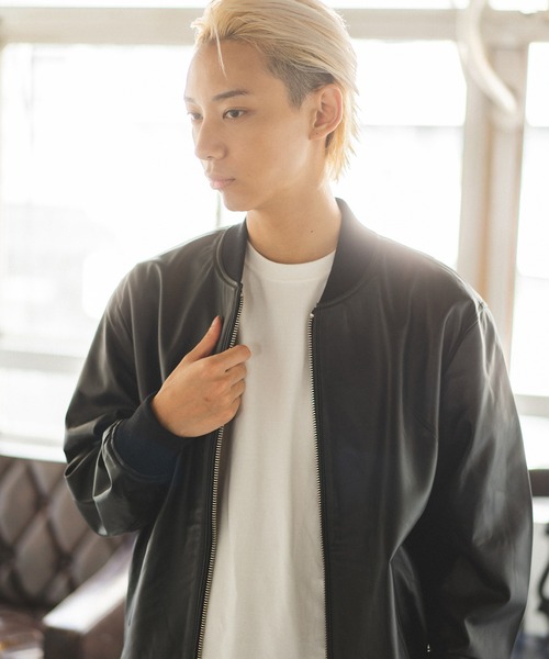 MMMM（エムエムエムエム）の「MMMM　リブブルゾン（ブルゾン・メンズ・ブラック・M/L/XL）」の9枚目の写真