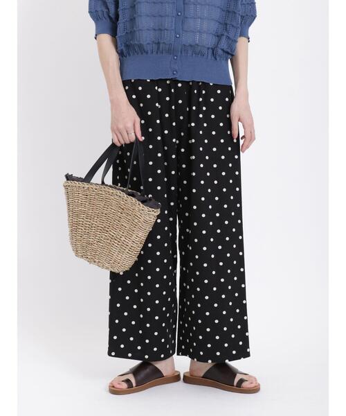 Samansa Mos2（サマンサ モスモス）の「ドットプリントパンツ（その他パンツ・レディース・キナリ/ブラック/ブラウン・F）」の5枚目の写真