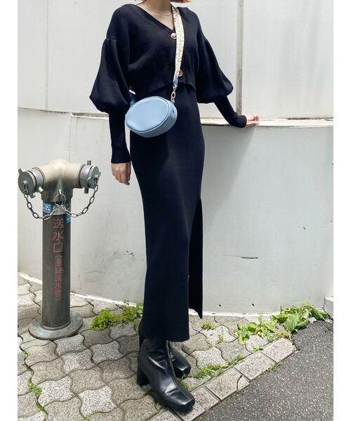 MURUA（ムルーア）の「サークルミニショルダー（ショルダーバッグ・レディース・ホワイト/ライトブルー/ブラック・FREE）」の4枚目の写真