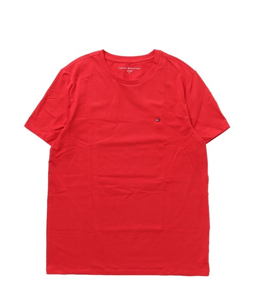 TOMMY HILFIGER(トミーヒルフィガー)の「TOMMY HILFIGER / トミー ヒルフィガー ワンポイント ロゴ 半袖 Tシャツ(Tシャツ/カットソー・メンズ・ブラック/オレンジ/ブルー/グリーン/レッド/ピンク/ホワイト/ネイビー・MEDIUM/X-LARGE/LARGE)」の7枚目の写真