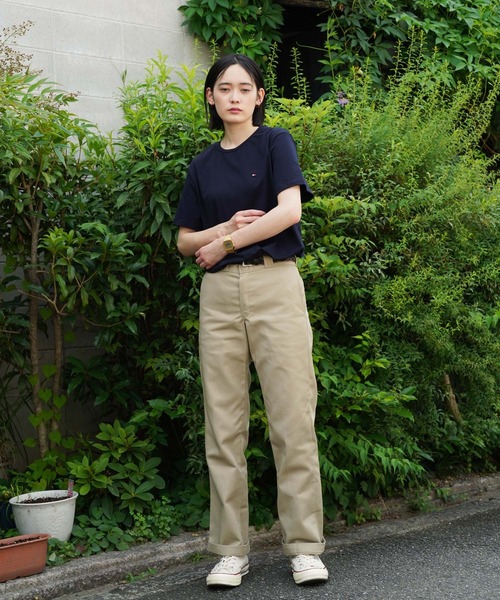 TOMMY HILFIGER(トミーヒルフィガー)の「TOMMY HILFIGER / トミー ヒルフィガー ワンポイント ロゴ 半袖 Tシャツ(Tシャツ/カットソー・メンズ・ブラック/オレンジ/ブルー/グリーン/レッド/ピンク/ホワイト/ネイビー・MEDIUM/X-LARGE/LARGE)」の13枚目の写真