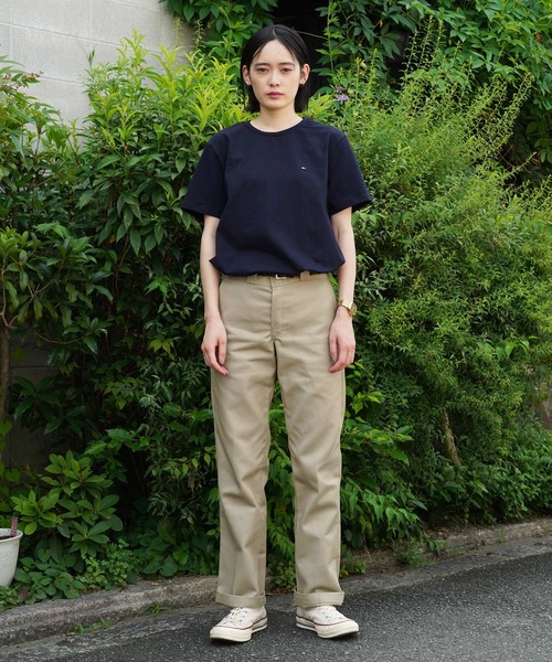 TOMMY HILFIGER(トミーヒルフィガー)の「TOMMY HILFIGER / トミー ヒルフィガー ワンポイント ロゴ 半袖 Tシャツ(Tシャツ/カットソー・メンズ・ブラック/オレンジ/ブルー/グリーン/レッド/ピンク/ホワイト/ネイビー・MEDIUM/X-LARGE/LARGE)」の14枚目の写真