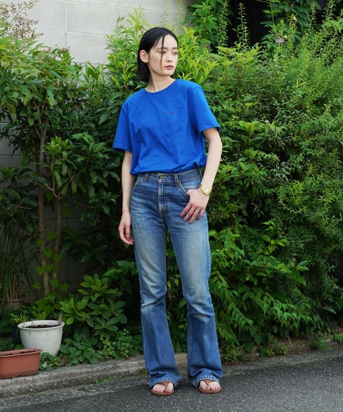 TOMMY HILFIGER(トミーヒルフィガー)の「TOMMY HILFIGER / トミー ヒルフィガー ワンポイント ロゴ 半袖 Tシャツ(Tシャツ/カットソー・メンズ・ブラック/オレンジ/ブルー/グリーン/レッド/ピンク/ホワイト/ネイビー・MEDIUM/X-LARGE/LARGE)」の18枚目の写真