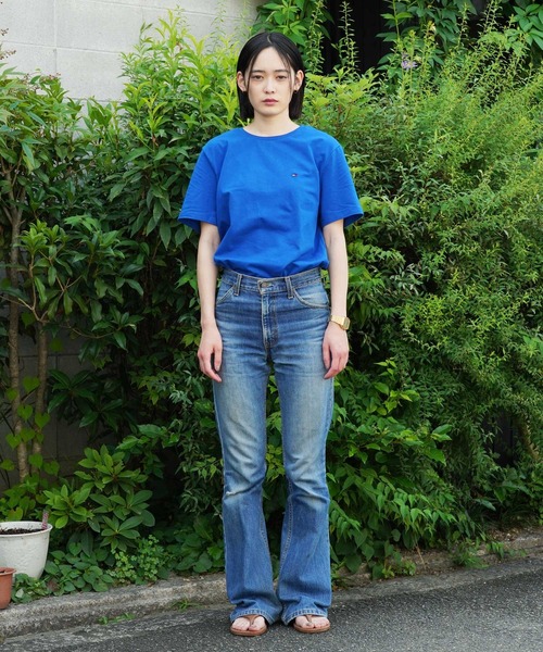 TOMMY HILFIGER(トミーヒルフィガー)の「TOMMY HILFIGER / トミー ヒルフィガー ワンポイント ロゴ 半袖 Tシャツ(Tシャツ/カットソー・メンズ・ブラック/オレンジ/ブルー/グリーン/レッド/ピンク/ホワイト/ネイビー・MEDIUM/X-LARGE/LARGE)」の19枚目の写真