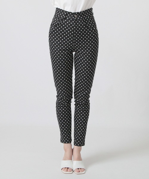 Julia Boutique（ジュリアブティック）の「ドット柄ハイウエストスキニーパンツ/23139（その他パンツ・レディース・ブラック/ホワイト・S/L/M）」の18枚目の写真