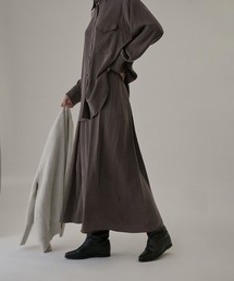 SALON adam et rope' | シルクフレアースカート【セットアップ対応】【洗える】(スカート)