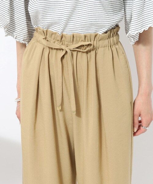 DRESKIP（ドレスキップ）の「◆【接触冷感】さらりとIラインシルエット◎　イージーワイドパンツ（その他パンツ・レディース・グリーン/ネイビー/ベージュ・02/03/04）」の20枚目の写真