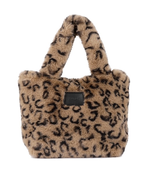 MURUA（ムルーア）の「MURUA(ムルーア)ミニトートバッグ / エコファー MR-B1191（トートバッグ・レディース・レオパード/ブルー/ベージュ・FREE）」の13枚目の写真