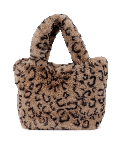 MURUA（ムルーア）の「MURUA(ムルーア)ミニトートバッグ / エコファー MR-B1191（トートバッグ・レディース・レオパード/ブルー/ベージュ・FREE）」の14枚目の写真