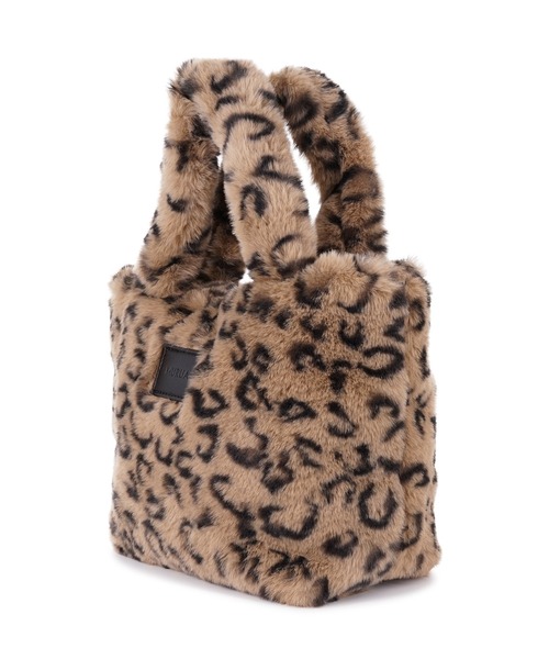 MURUA（ムルーア）の「MURUA(ムルーア)ミニトートバッグ / エコファー MR-B1191（トートバッグ・レディース・レオパード/ブルー/ベージュ・FREE）」の15枚目の写真