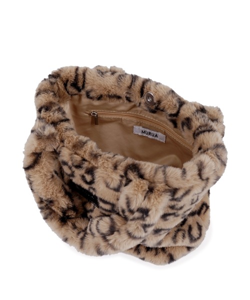 MURUA（ムルーア）の「MURUA(ムルーア)ミニトートバッグ / エコファー MR-B1191（トートバッグ・レディース・レオパード/ブルー/ベージュ・FREE）」の17枚目の写真