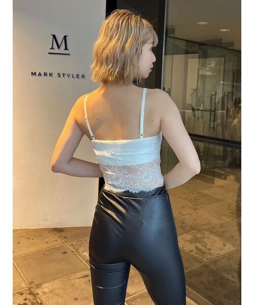GYDA（ジェイダ）の「レースビスチェ（キャミソール・レディース・ブラック/オフホワイト・FREE）」の17枚目の写真