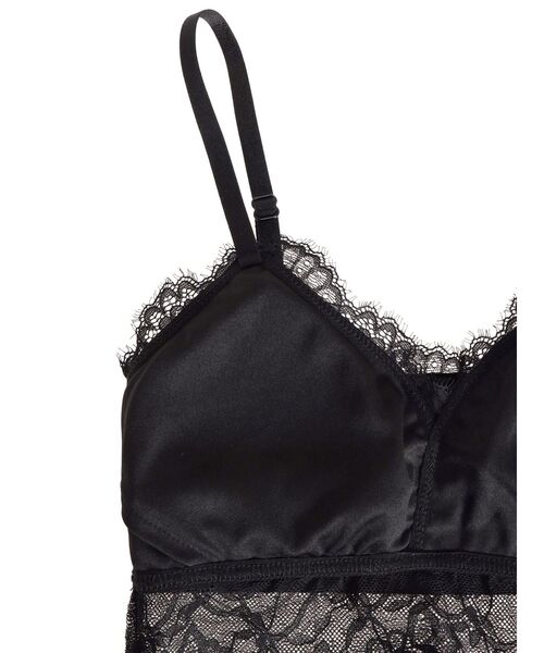 キャミソール Lingerie hock レースビスチェ ビスチェ キャミソール チュールレース トップス 重ね着