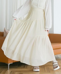 moulis' | アシンメトリーティアードスカート(スカート)