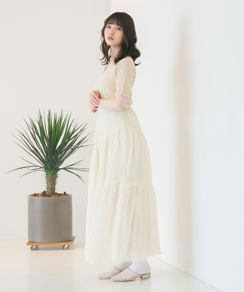 moulis'（ムーリス）の「アシンメトリーティアードスカート（スカート・レディース・ホワイト/ブラック/ベビーピンク・SMALL/MEDIUM/LARGE）」の9枚目の写真