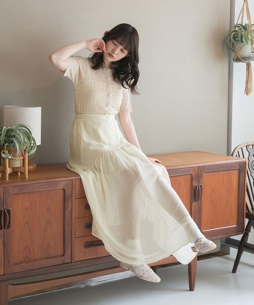 moulis'（ムーリス）の「アシンメトリーティアードスカート（スカート・レディース・ホワイト/ブラック/ベビーピンク・SMALL/MEDIUM/LARGE）」の19枚目の写真