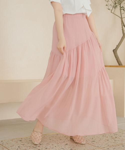 moulis'（ムーリス）の「アシンメトリーティアードスカート（スカート・レディース・ホワイト/ブラック/ベビーピンク・SMALL/MEDIUM/LARGE）」の16枚目の写真