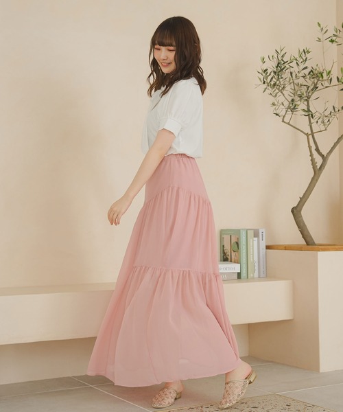 moulis'（ムーリス）の「アシンメトリーティアードスカート（スカート・レディース・ホワイト/ブラック/ベビーピンク・SMALL/MEDIUM/LARGE）」の13枚目の写真