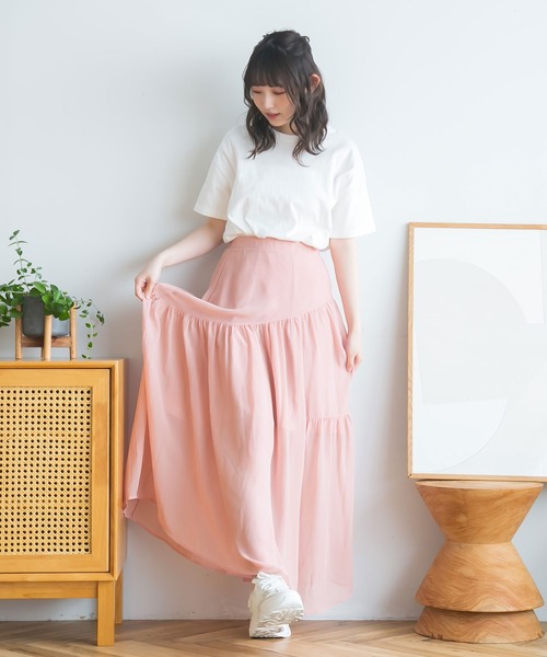 moulis'（ムーリス）の「アシンメトリーティアードスカート（スカート・レディース・ホワイト/ブラック/ベビーピンク・SMALL/MEDIUM/LARGE）」の10枚目の写真