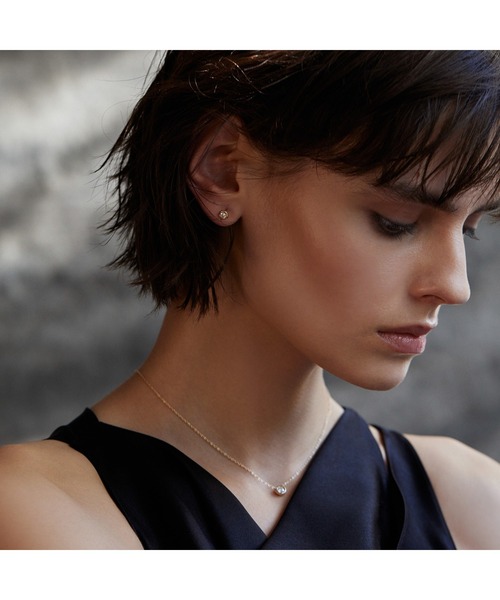 PLUS VENDOME（プラス ヴァンドーム）の「LAB_K10 モアッサナイト ネックレス（ネックレス・レディース・ゴールド・50cm）」の5枚目の写真