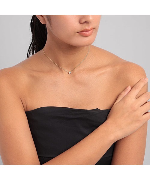 PLUS VENDOME（プラス ヴァンドーム）の「LAB_K10 モアッサナイト ネックレス（ネックレス・レディース・ゴールド・50cm）」の15枚目の写真